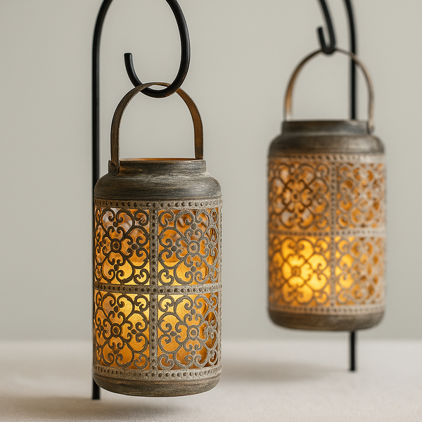 Pair of Antique Metal Candlesticks – Charming Ambiance