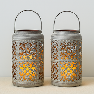 Pair of Antique Metal Candlesticks – Charming Ambiance