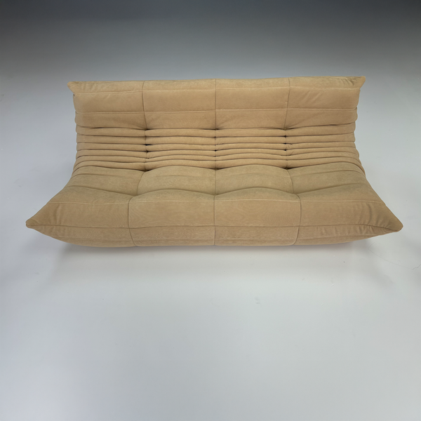 Modern 3 Seater Corduroy Relax Sofa – Sculptural Design and Elegant Texture