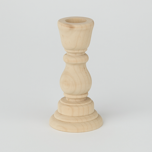 Natural Wood Carved Candle Holder – Raw and Minimalist Charm