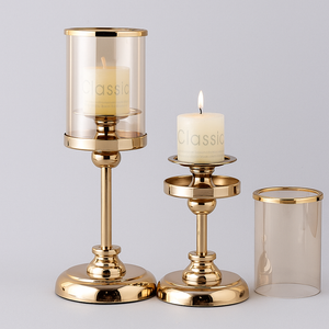 Nordic Retro Candle Holders – High-End Design Glass &amp; Metal