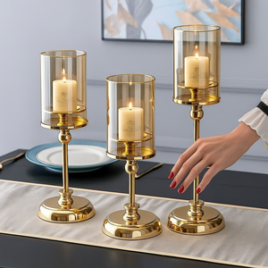 Nordic Retro Candle Holders – High-End Design Glass &amp; Metal