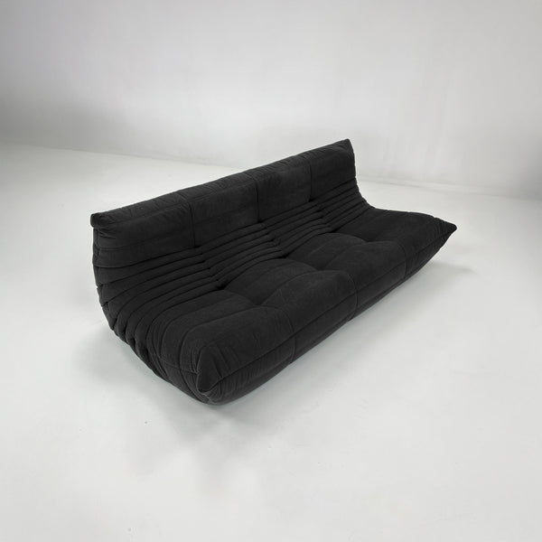 Modern 3 Seater Corduroy Relax Sofa – Sculptural Design and Elegant Texture