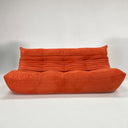 Modern 3 Seater Corduroy Relax Sofa – Sculptural Design and Elegant Texture