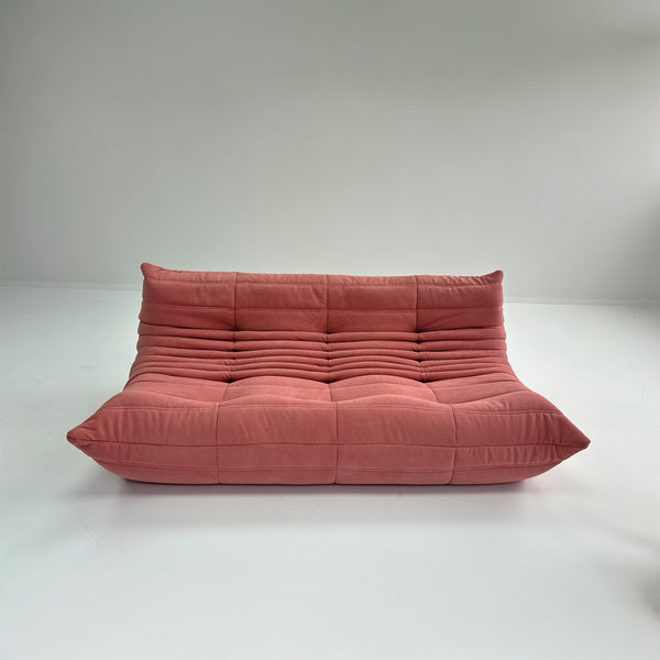 Modern 3 Seater Corduroy Relax Sofa – Sculptural Design and Elegant Texture