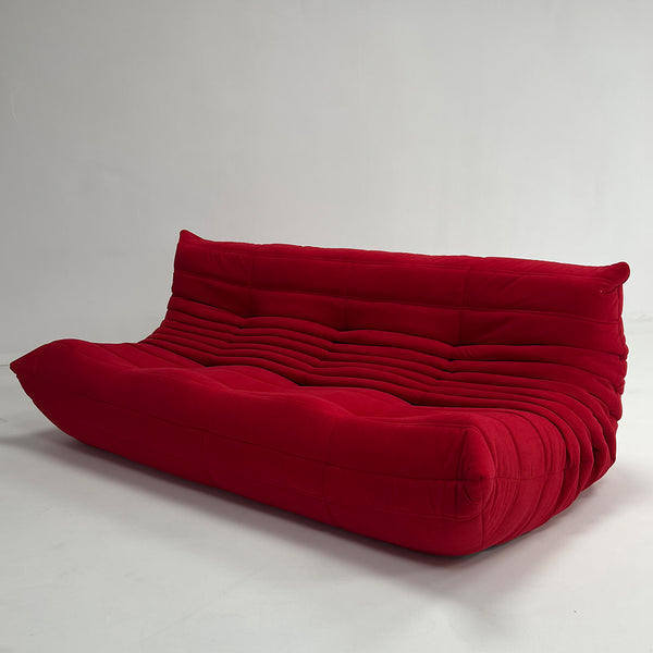 Modern 3 Seater Corduroy Relax Sofa – Sculptural Design and Elegant Texture