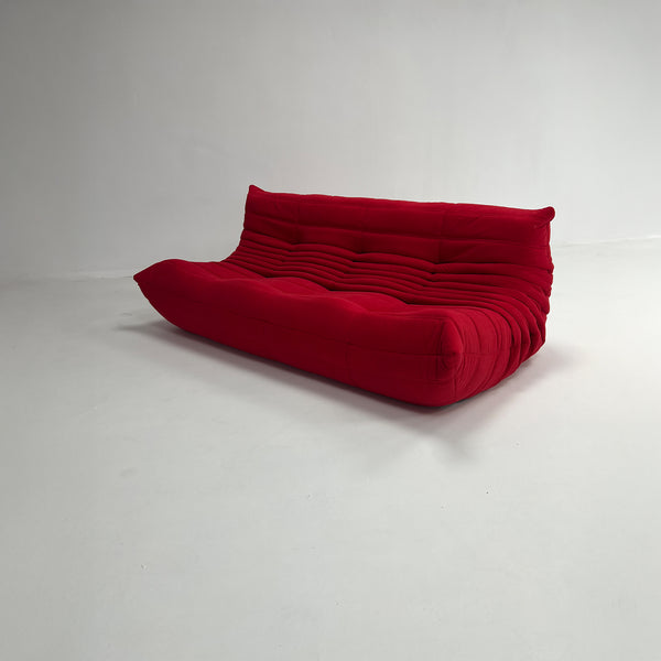 Modern 3 Seater Corduroy Relax Sofa – Sculptural Design and Elegant Texture