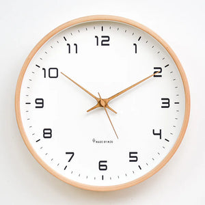 Horloge Murale Nordique en Bois.