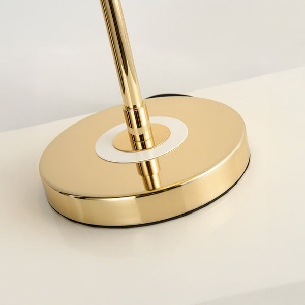 Gold &amp; Blue Desk Lamp – Elegant Design, Metal, Retro Switch