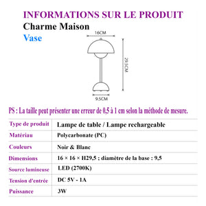 Lampe Rétro Pop – Style Psychédélique & Fonctionnalités Modernes.