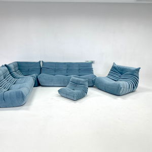 Luxury Fabric Relax Corner Armchair – Modular, Sculptural, Enveloping Comfort