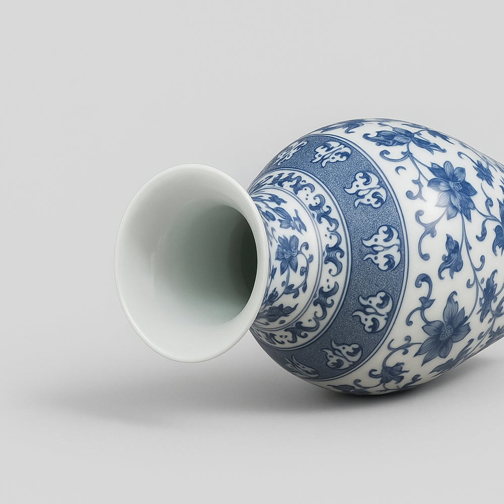 Blue Porcelain Vase – Prestige Edition 36 cm