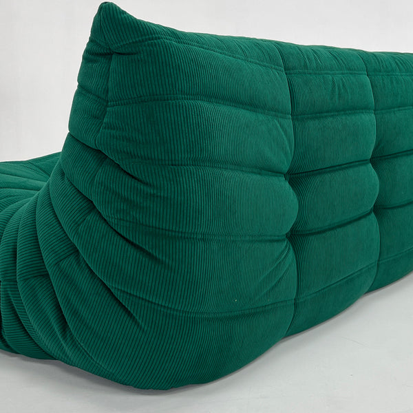Modern 3 Seater Corduroy Relax Sofa – Sculptural Design and Elegant Texture