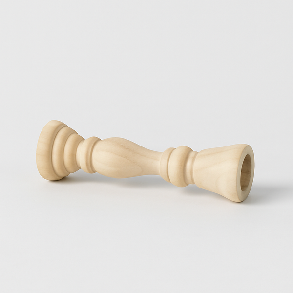 Natural Wood Carved Candle Holder – Raw and Minimalist Charm