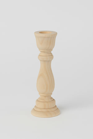 Natural Wood Carved Candle Holder – Raw and Minimalist Charm