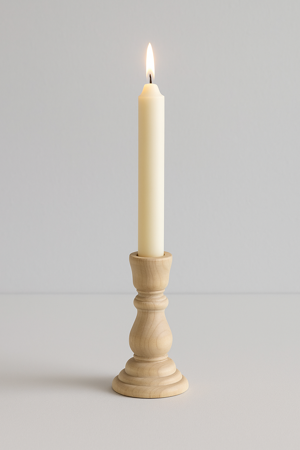 Natural Wood Carved Candle Holder – Raw and Minimalist Charm