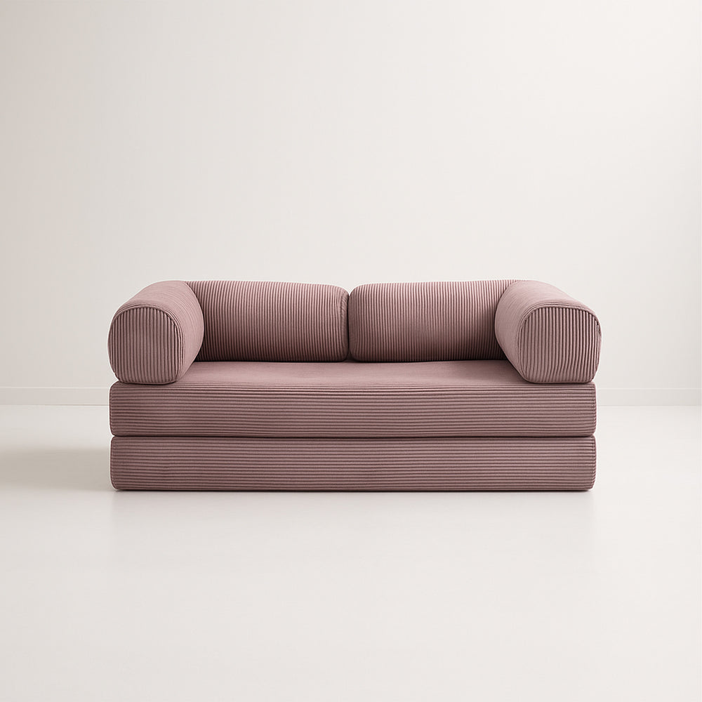 3-Seater Convertible Armchair Sofa – Removable Velvet Cover – Great Comfort