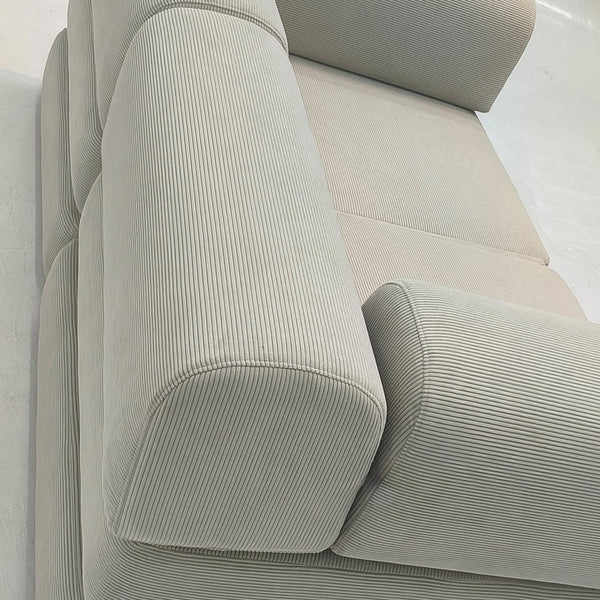 3-Seater Convertible Armchair Sofa – Removable Velvet Cover – Great Comfort
