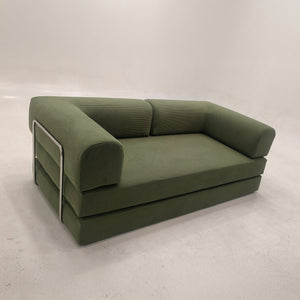 3-Seater Convertible Armchair Sofa – Removable Velvet Cover – Great Comfort