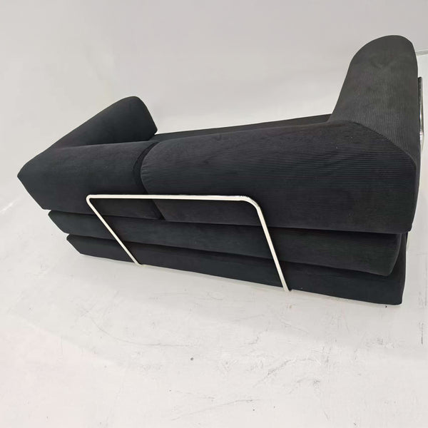 3-Seater Convertible Armchair Sofa – Removable Velvet Cover – Great Comfort
