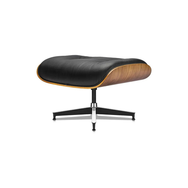 Lounge Chair &amp; Footstool Set – Elegant Leather Finish