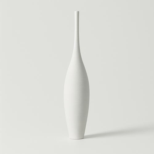 Slender Sculptural Vase – Modern Ceramic Black or White